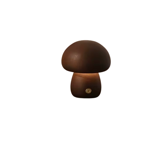 Wooden Mushroom Lamp – Braylen Glow