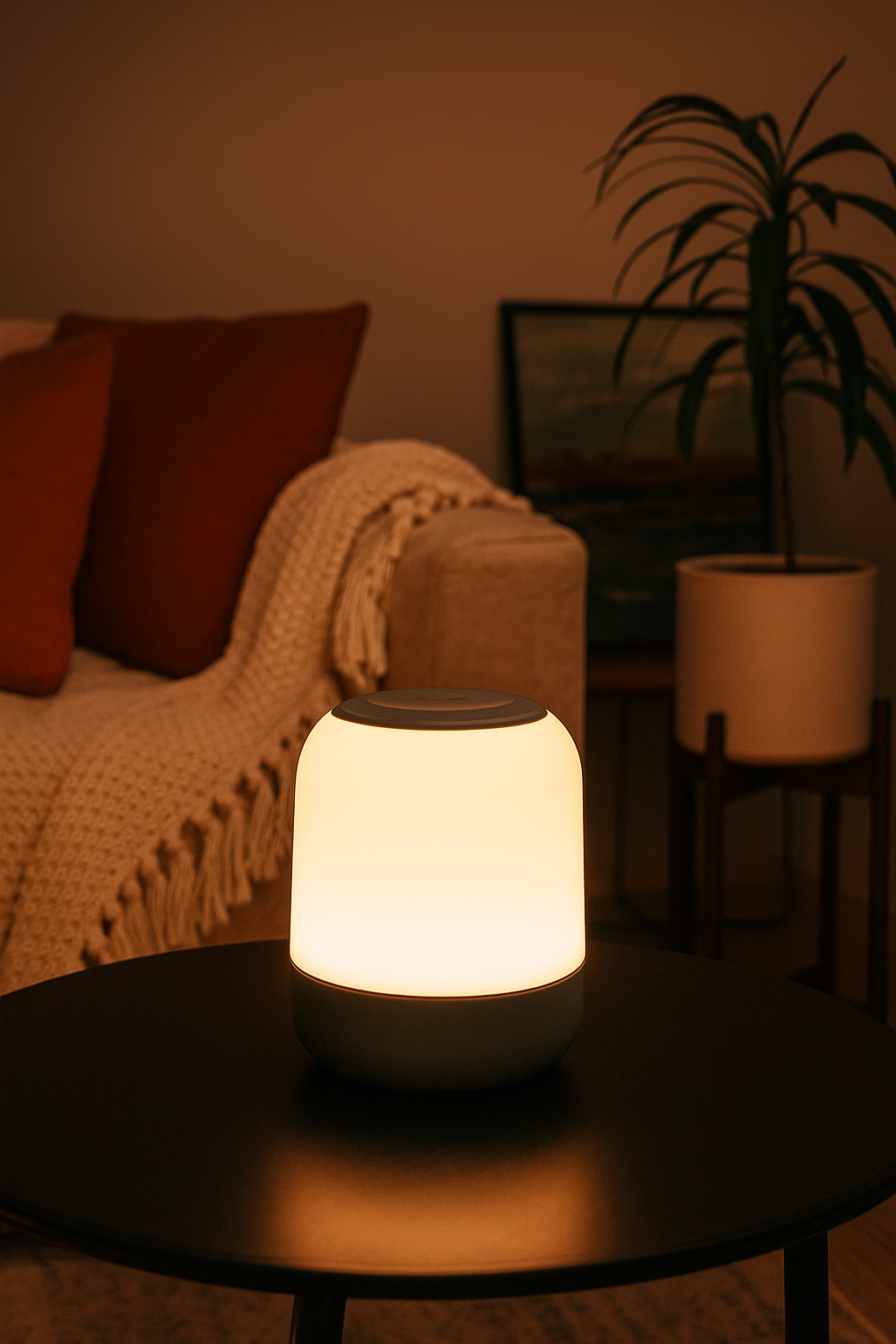LumiGlow Touch LED Lamp – USB-C Rechargeable with 3 Color Modes & Tap Control