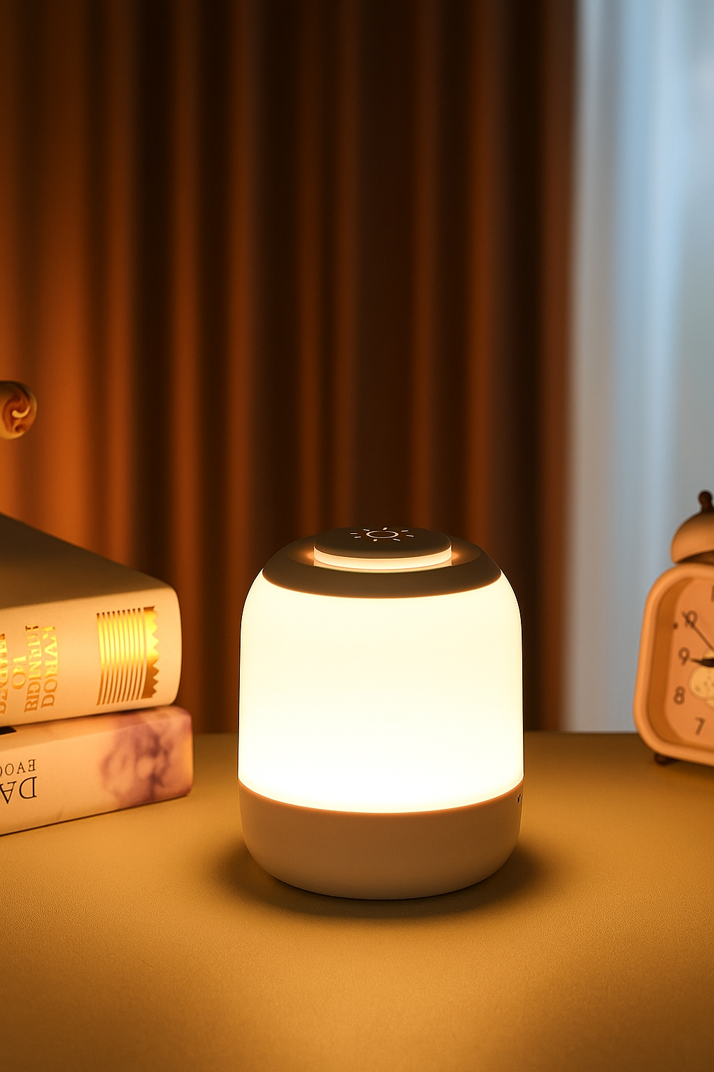 LumiGlow Touch LED Lamp – USB-C Rechargeable with 3 Color Modes & Tap Control
