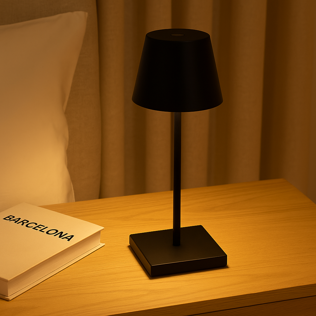 NoirGlow™ – Sleek Wireless Touch Lamp – Braylen Glow