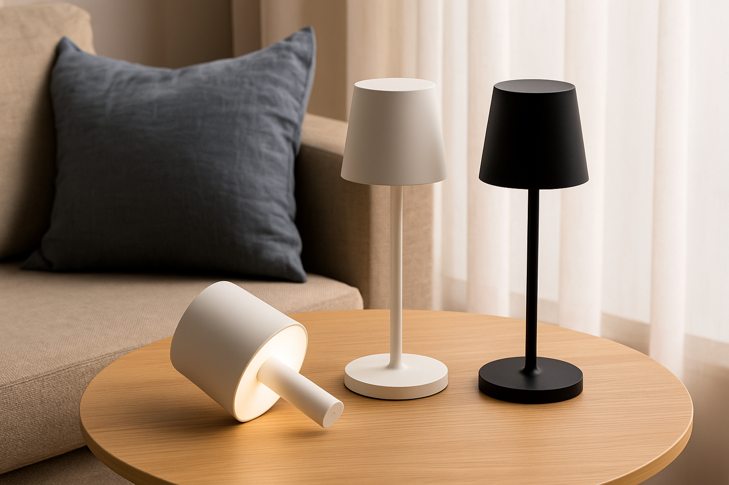NoirGlow™ – Sleek Wireless Touch Lamp – Braylen Glow