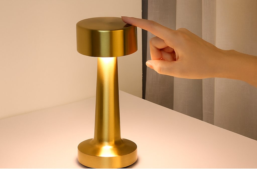 Minimalist Touch Control Metal Table Lamp – Braylen Glow