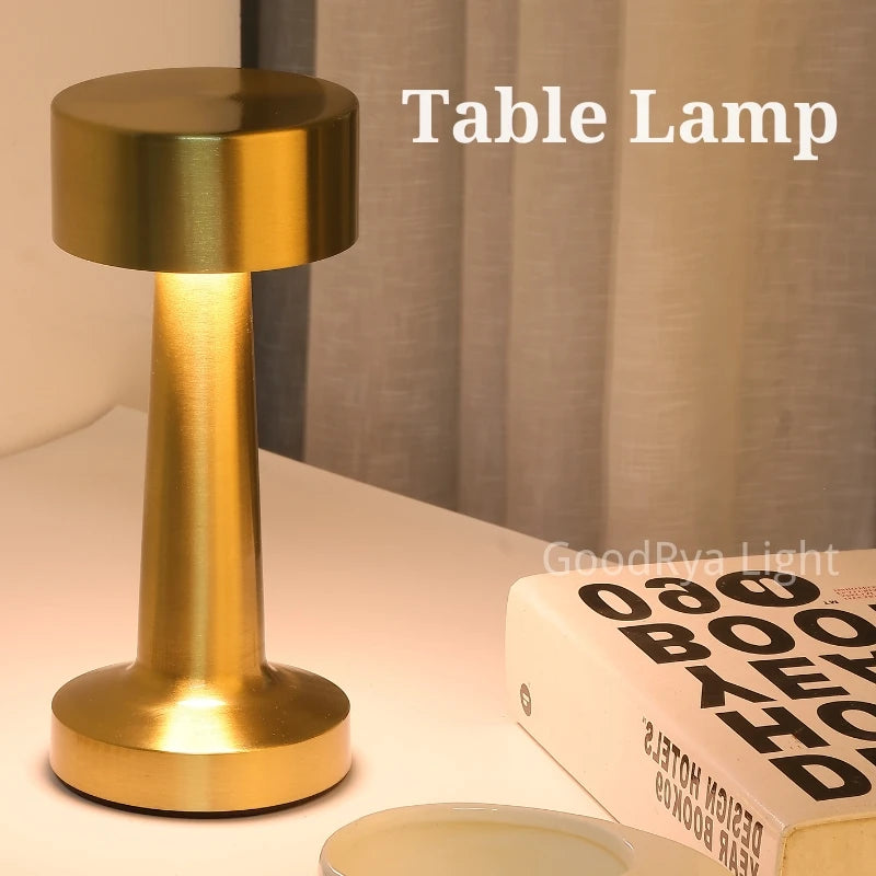 Minimalist Touch Control Metal Table Lamp – Braylen Glow