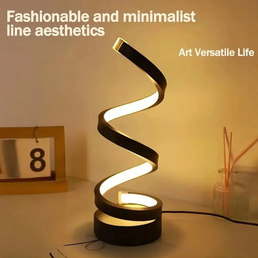 Spiral Glow LED Table Lamp – Braylen Glow