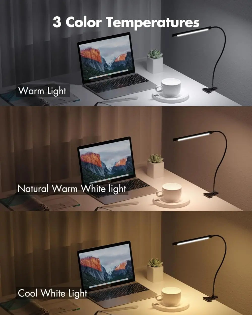 Ultra-Flexible LED Clip Desk Lamp – Braylen Glow