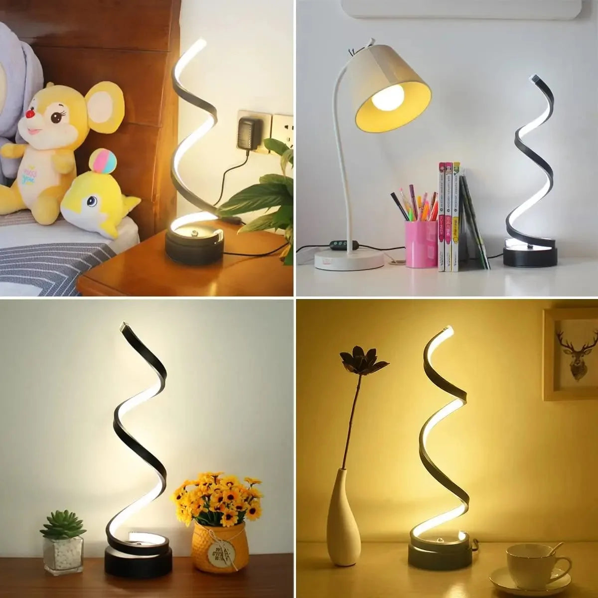 Spiral Glow LED Table Lamp – Braylen Glow