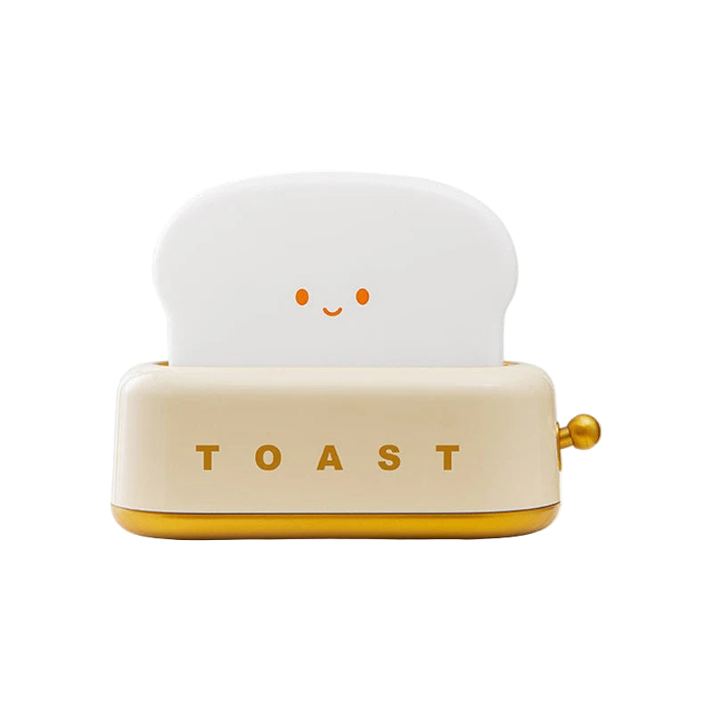 Cute Toaster Night Light – USB Rechargeable Warm Lamp