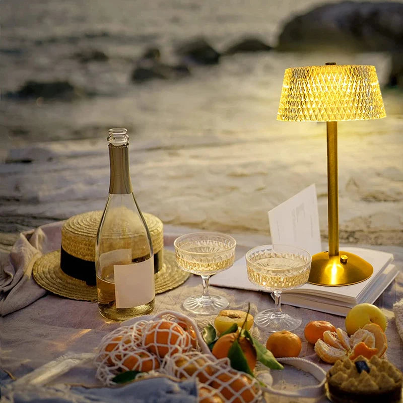 Golden Touch Crystal Lamp – Braylen Glow