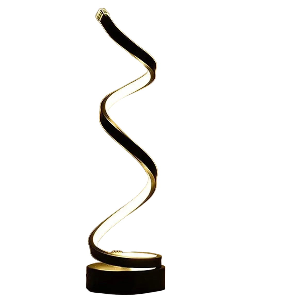 Spiral LED Table Lamp – Modern Touch Light