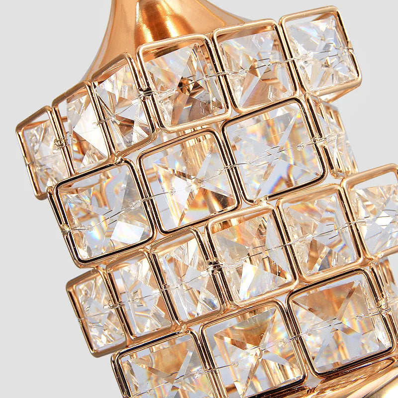 Golden Grace Crystal Table Lamp – Braylen Glow