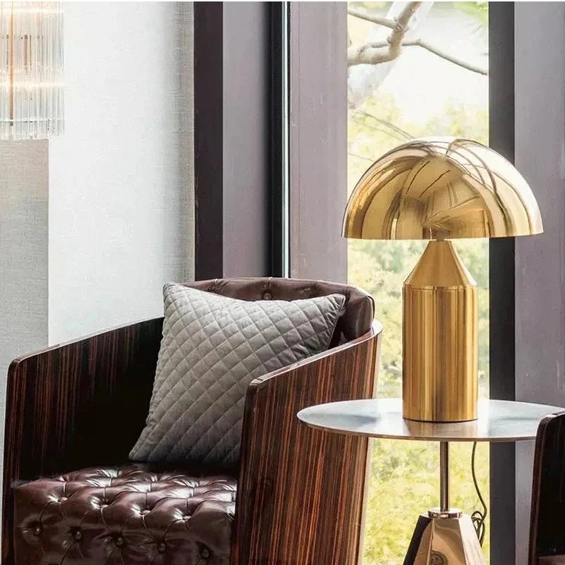 Golden Dome Retro Table Lamp – Braylen Glow