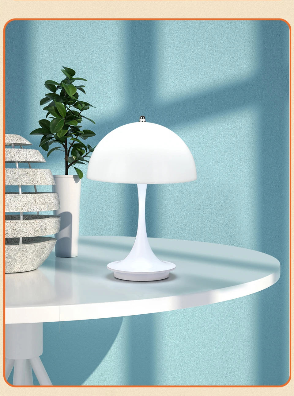 LunaGlow™ – Rechargeable Mushroom Touch Lamp – Braylen Glow