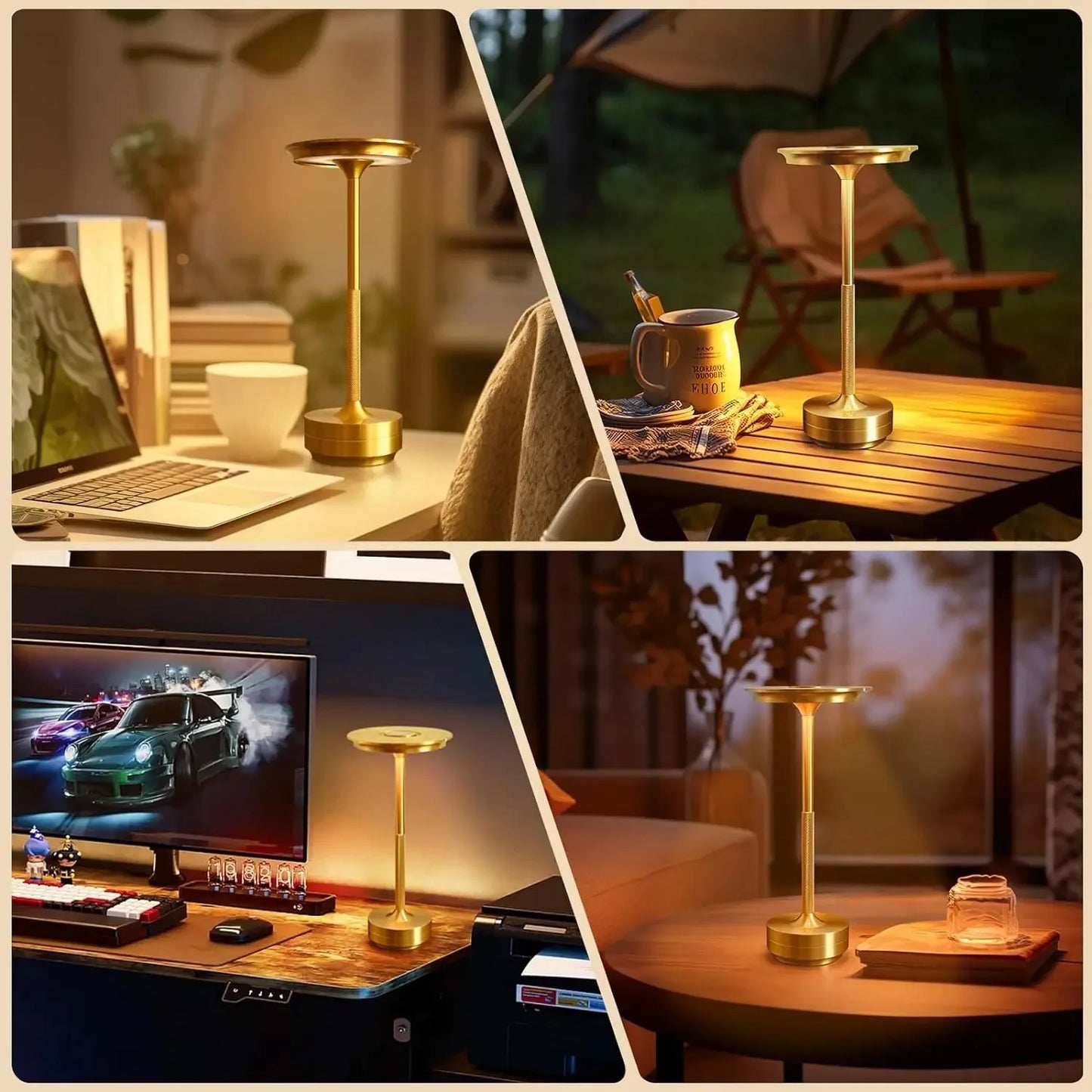 HaloGlow™ – Cordless Dimmable LED Table Lamp – Braylen Glow
