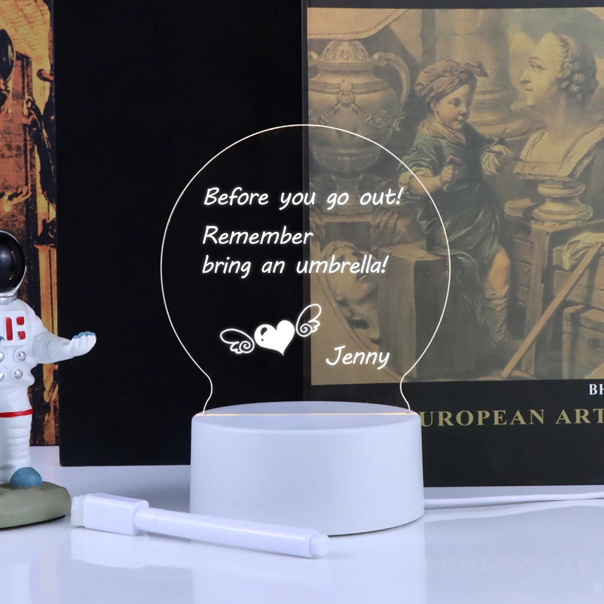 GlowNote™ – Personalised Message Board Lamp – Braylen Glow