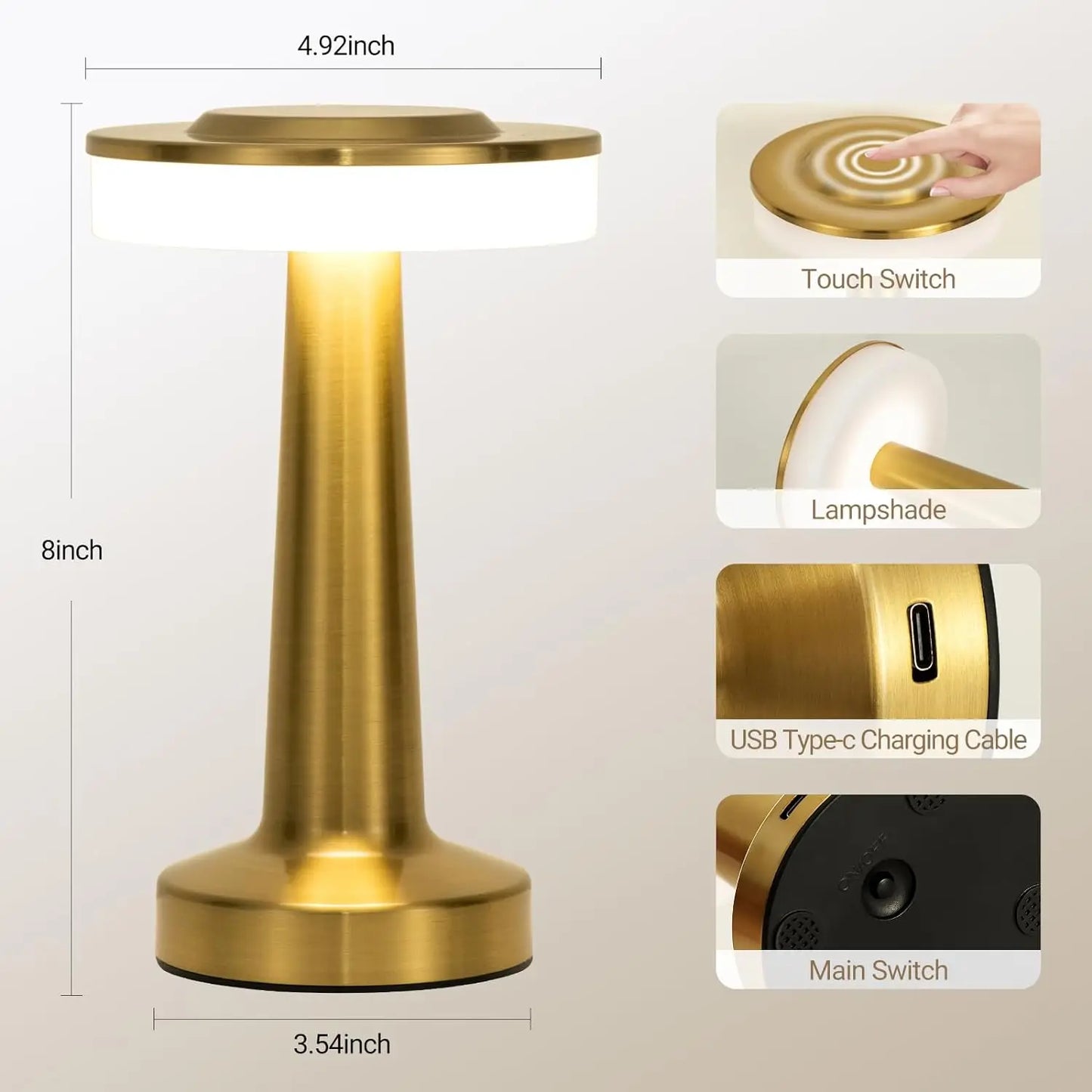 AuroraTouch™ – Luxe Ambient LED Table Lamp
