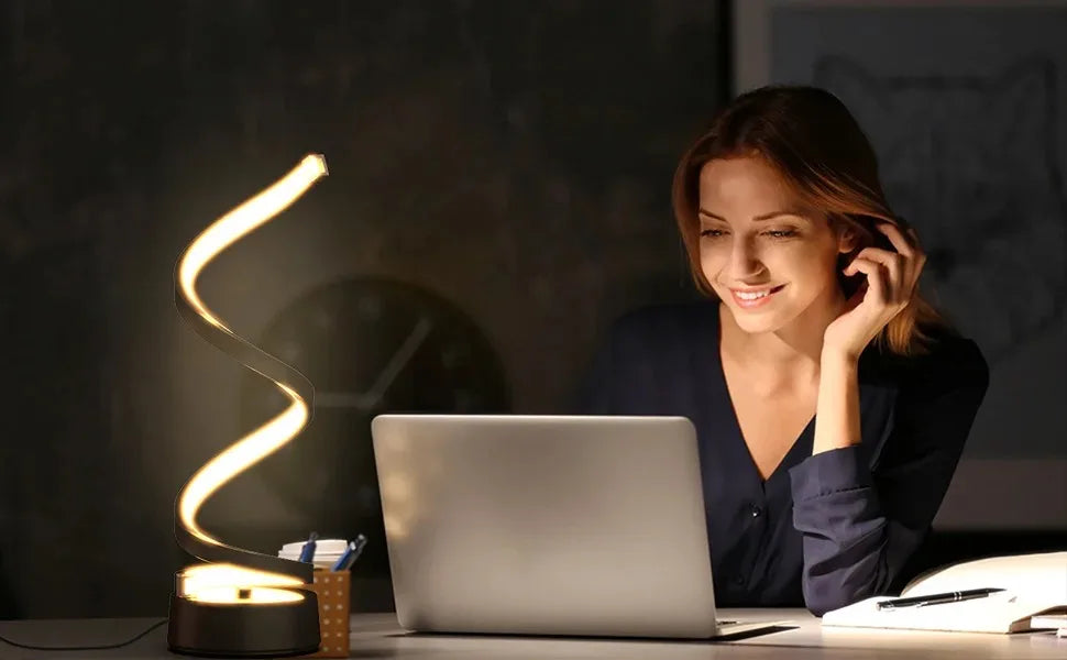 Spiral Glow LED Table Lamp – Braylen Glow