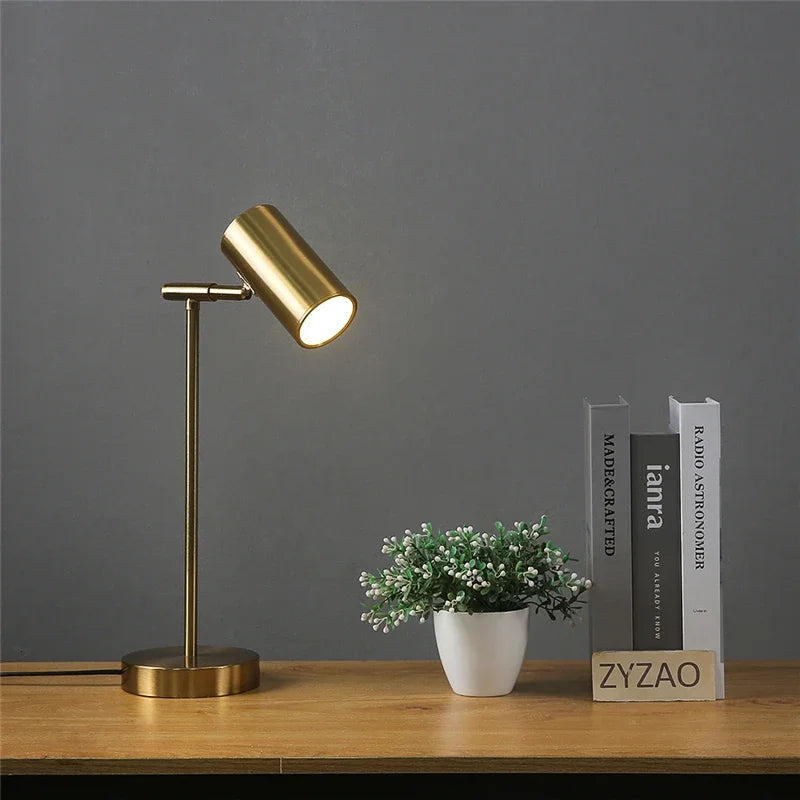 Golden Focus™ – Minimalist Study Desk Lamp – Braylen Glow
