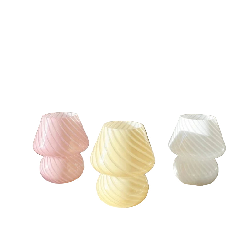 Striato Lamp – Italian Glass Mushroom Light