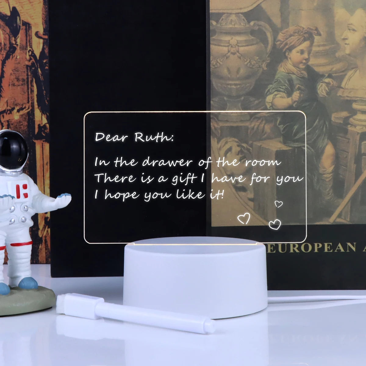 GlowNote™ – Personalised Message Board Lamp – Braylen Glow