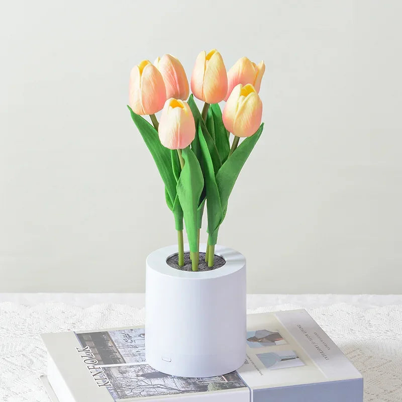 BloomGlow™ – USB Rechargeable Floral Table Lamp – Braylen Glow