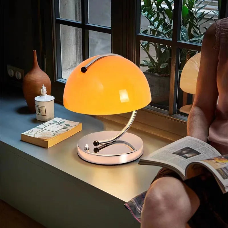 Modern Mushroom Glass Table Lamp – Braylen Glow