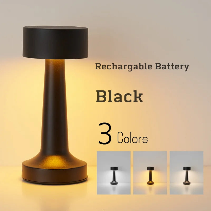 Minimalist Touch Control Metal Table Lamp – Braylen Glow