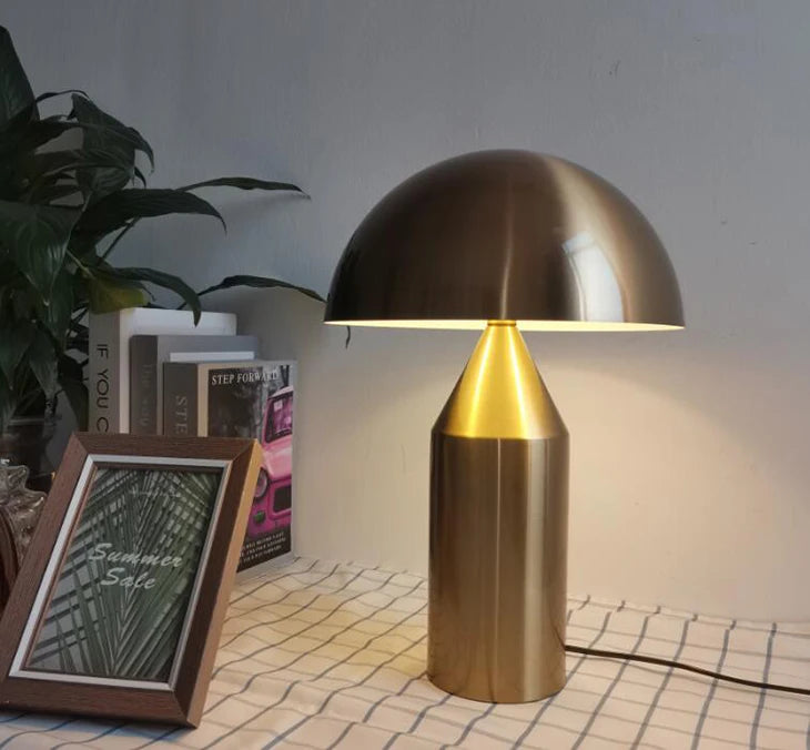 Golden Dome Retro Table Lamp – Braylen Glow