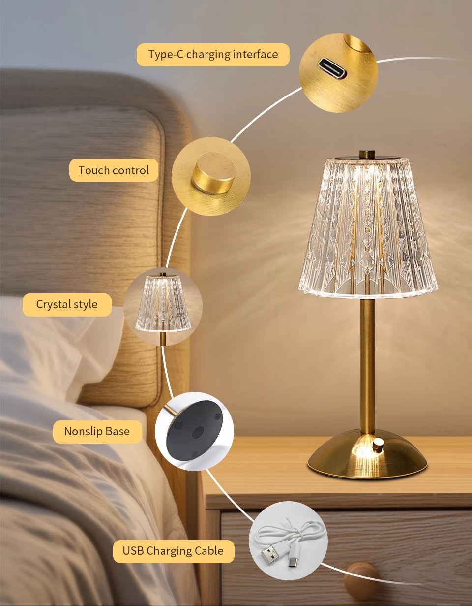 Touch Dome LED Table Lamp – Braylen Glow