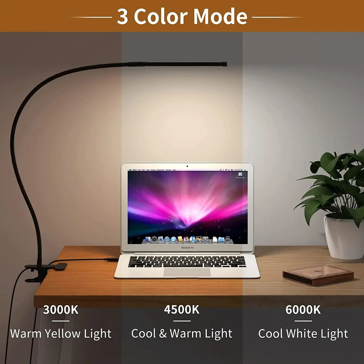 Ultra-Flexible LED Clip Desk Lamp – Braylen Glow