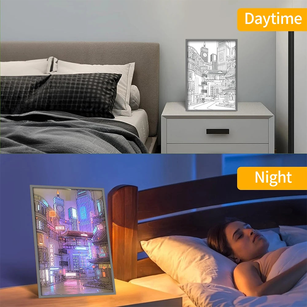 Skyline Dreamlight™ – Urban Glow Frame Lamp – Braylen Glow