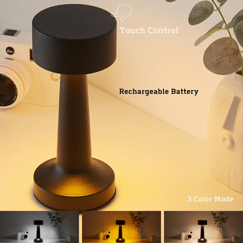 Minimalist Touch Control Metal Table Lamp – Braylen Glow