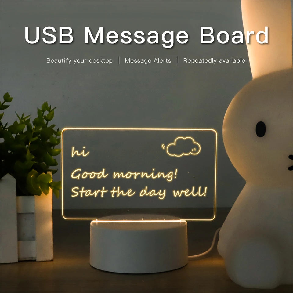 GlowNote™ – Personalised Message Board Lamp – Braylen Glow