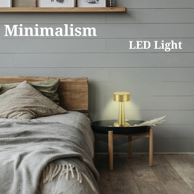 Minimalist Touch Control Metal Table Lamp – Braylen Glow