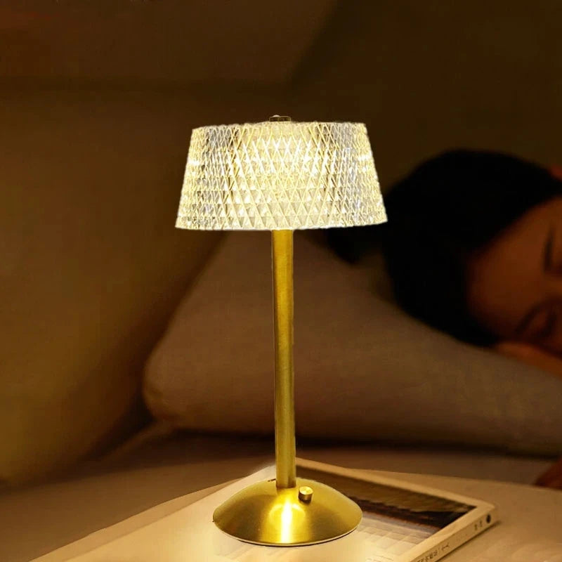 Golden Touch Crystal Lamp – Braylen Glow