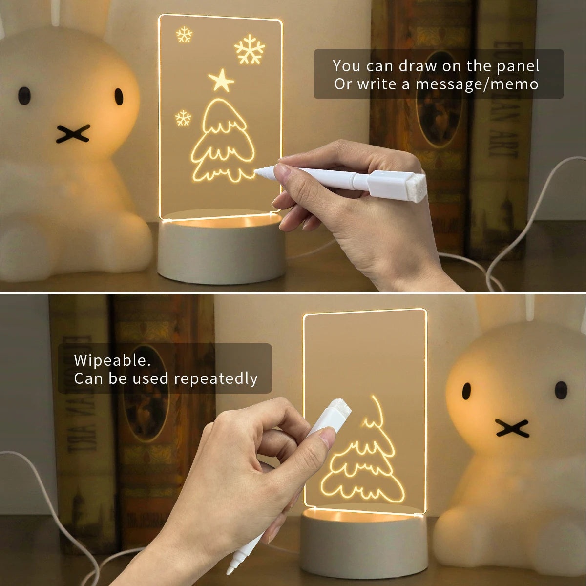 GlowNote™ – Personalised Message Board Lamp – Braylen Glow