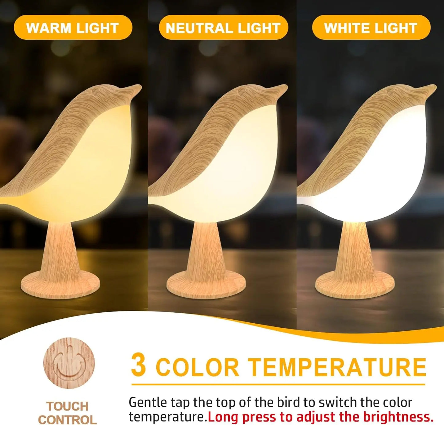 Bird Touch Lamp – Braylen Glow