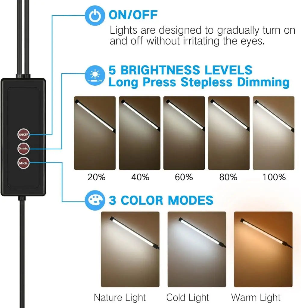 Ultra-Flexible LED Clip Desk Lamp – Braylen Glow