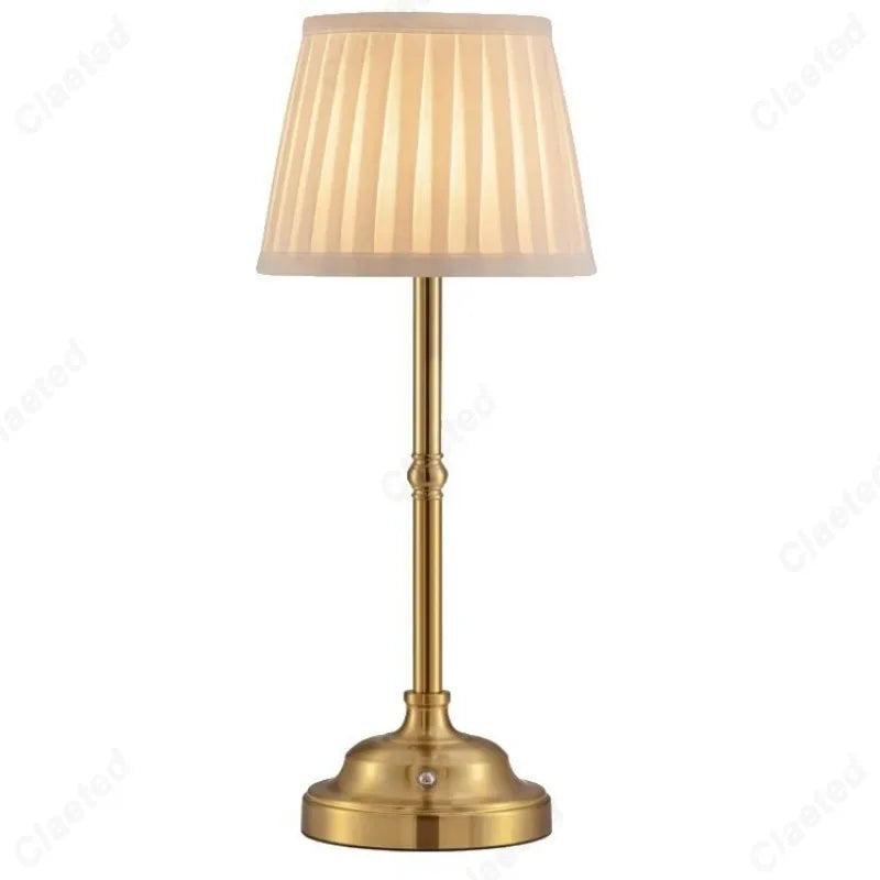 Velaria™ – Pleated Touch LED Table Lamp – by Braylen Glow