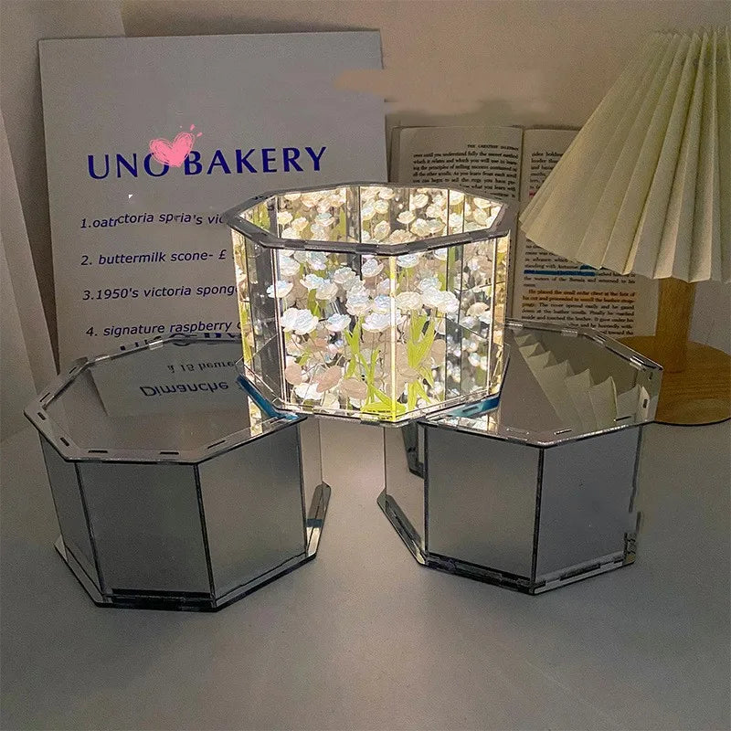 DIY Tulip Mirror Cube Lamp – Braylen Glow