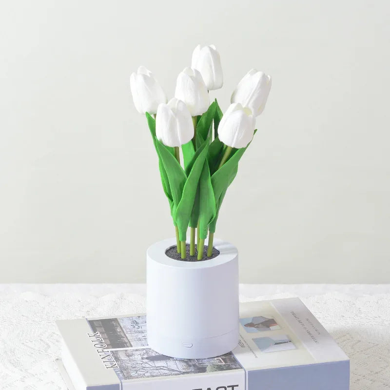 BloomGlow™ – USB Rechargeable Floral Table Lamp – Braylen Glow