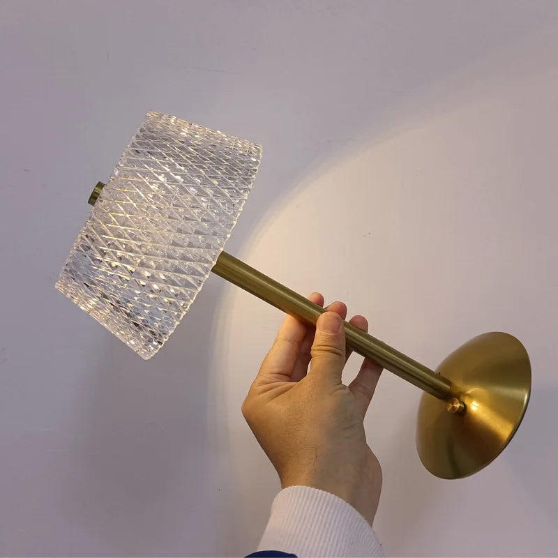 Golden Touch Crystal Lamp – Braylen Glow