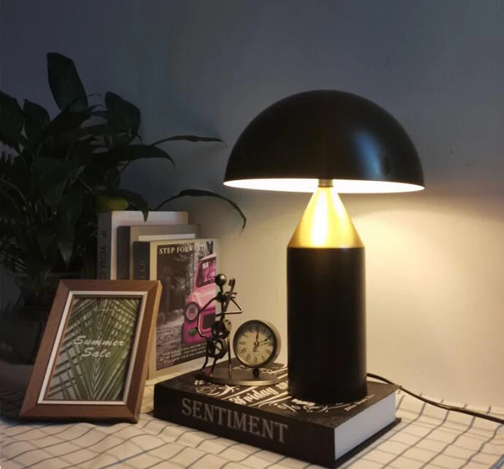 Golden Dome Retro Table Lamp – Braylen Glow