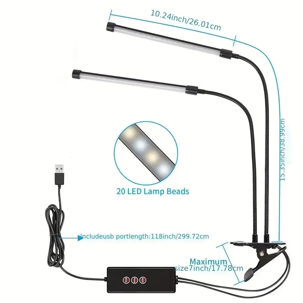 Ultra-Flexible LED Clip Desk Lamp – Braylen Glow