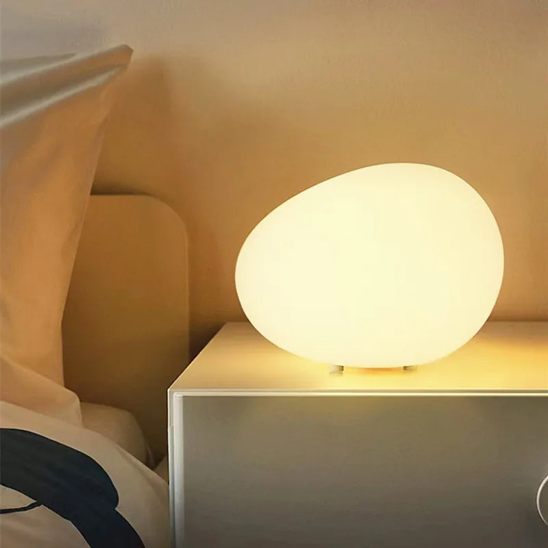 PebbleGlow™ – Minimalist LED Bedside Lamp – Braylen Glow