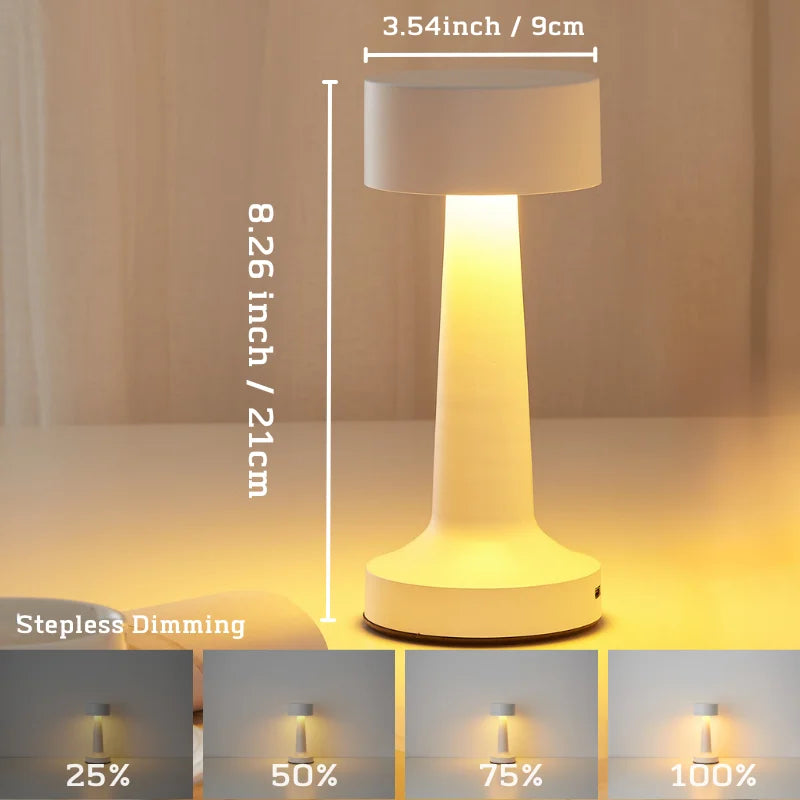 Minimalist Touch Control Metal Table Lamp – Braylen Glow
