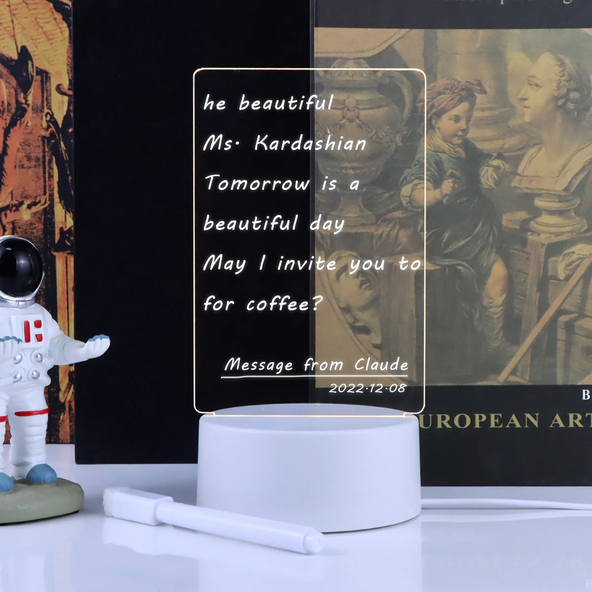 GlowNote™ – Personalised Message Board Lamp – Braylen Glow