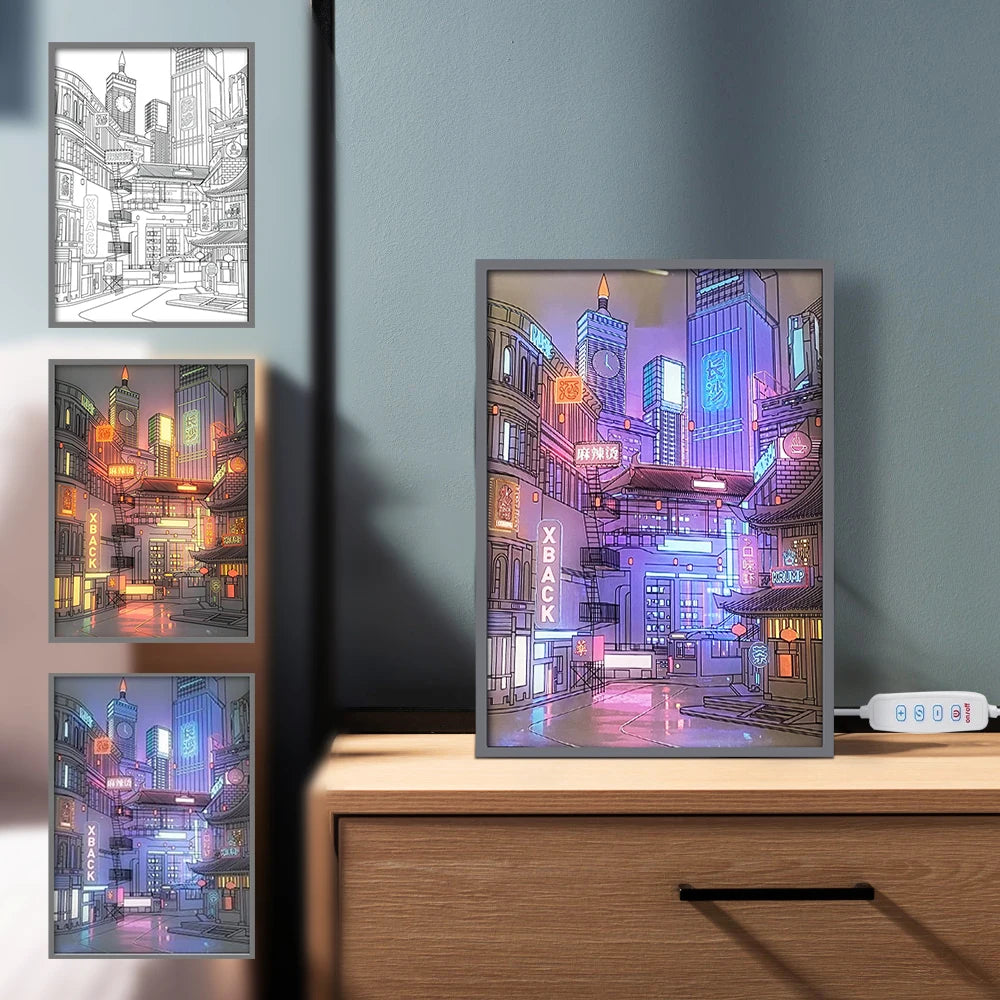 Skyline Dreamlight™ – Urban Glow Frame Lamp – Braylen Glow