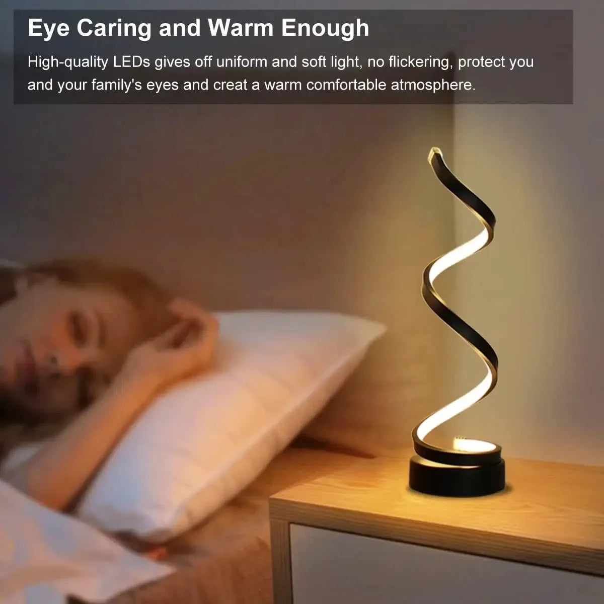 Spiral Glow LED Table Lamp – Braylen Glow