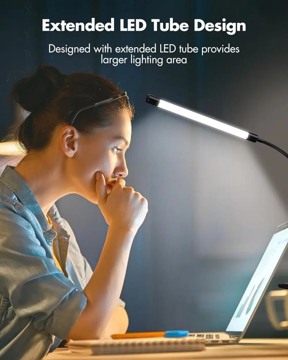 Ultra-Flexible LED Clip Desk Lamp – Braylen Glow