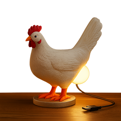 CluckGlow™ – Quirky Chicken USB Night Lamp – Braylen Glow
